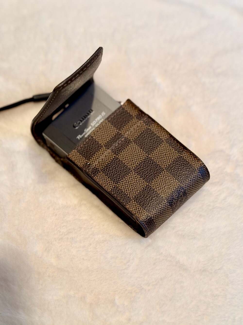 Authentic Vintage Louis Vuitton Damier Ebene Cigarette Case Belt Loop CA1014